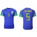 Cheap Brazil Casemiro #5 Away Football Shirt World Cup 2022 Short Sleeve